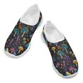 thumbnail image 1 of Psesaysky Shining Mushroom Printed Sneakers for Child Girls Soft Light Breathable Slip-on Loafers Size 11-15, 1 of 7