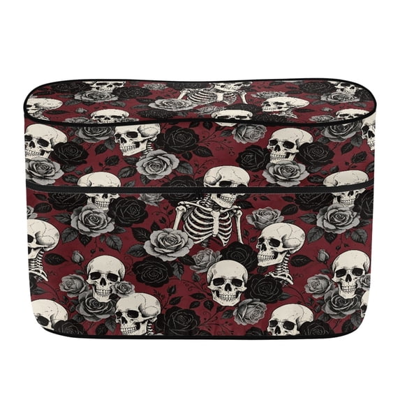 Psesaysky Skeleton Rose RV Propane Tank Cover, Polyester Waterproof Camper Propane Tank Cover, Dustproof UV Resistant for Camping and Outdoor Travel