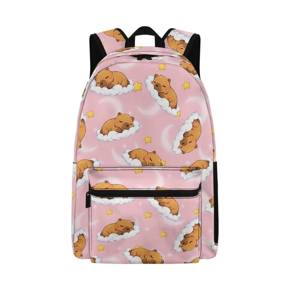 Psesaysky Sleeping Bear Backpack Set School Backpack Hiking Travel Bag