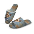 thumbnail image 1 of Psesaysky Slippers for Women Indoor Cute Yorkshire Print House Slippers Open Toe Design Lightweight Sole Bedroom Shoes, Size 12-13, 1 of 7
