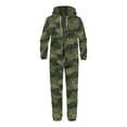 thumbnail image 1 of Psesaysky Snug Fit Green Camo Onesie Pajamas for Women Men Halloween Costume with Pocket Zipper Couple Cosplay Nightwear, Size 2XL, 1 of 7