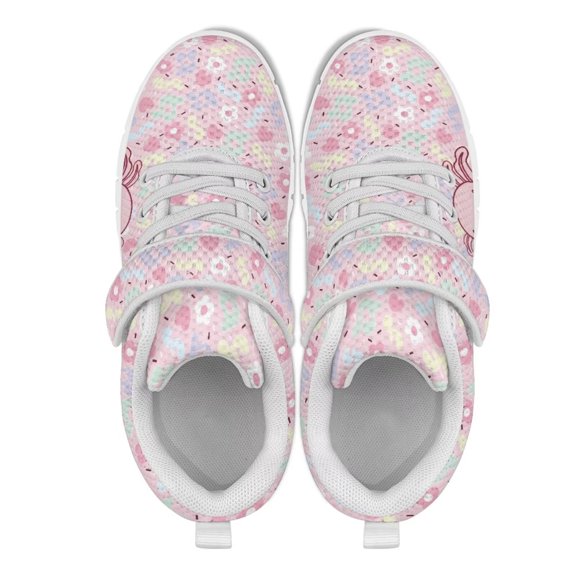 Psesaysky Sport Shoes for Children Big Kids Mesh Sneakers with Single Buckle Unisex Children’s Comfortable Athletic Shoes