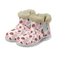 thumbnail image 1 of Psesaysky Strawberry Pink Snow Boots for Girls Ladies Winter Warm Ankle-Protect Plush Short Booties Size 6-12, 1 of 7