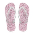 thumbnail image 1 of Psesaysky Stylish Pink Leopard Print Beach Sandals for Women Girls Indoor Outdoor Soft Comfortable Flip-Flops Shower Shoes, 1 of 7
