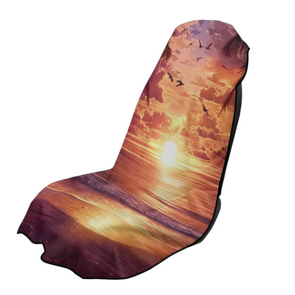 Psesaysky Sunset Tree Towel Car Seat Covers Front Seats for Surfing Yoga Gym Workout Women's Picnic Camping Blanket Bikini Cover Up 1 Pack