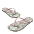 thumbnail image 1 of Psesaysky Teen Girls' Beach Sandals Deer and Snowflakes Printed Flip Flops for Women Waterproof Quick Drying Non-Slip Summer Sandals Lightweight Soft Walking House Slippers Pink Strap Size 8.5, 1 of 7