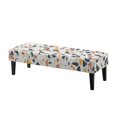 thumbnail image 1 of Psesaysky Terrazzo Speckle Durable Stretch Bench Protector, Washable Polyester Spandex Fabric Rectangular Long Bench Cover for Bedroom Patio Dining Room, 1 of 9