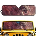 thumbnail image 1 of Psesaysky Tiger Nebula Front Windshield Sun Shade Foldable Front Window Sun Shield Visor Fit for Off-road Vehicle Block UV Rays Car Accessories Heat Keep Car Cooler, 1 of 7