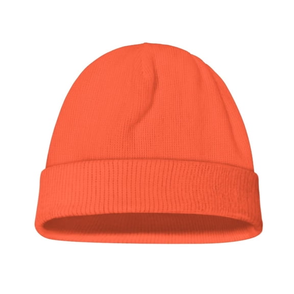Psesaysky Toddler Beanie Vibrant Tangerine Print Boys Girls Beanies Kids Winter Hats Children Knit Warm Caps Soft Ski Hat