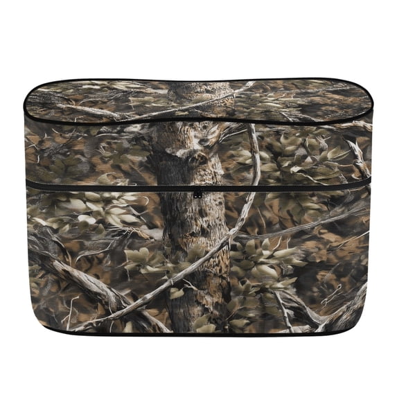 Psesaysky Tree Camo RV Dual Propane Tank Cover, Polyester Waterproof Dustproof for Travel Outdoor Camping and RV Campers