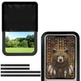 thumbnail image 1 of Psesaysky Tribal Brown Bear RV Door Window Shade Easy to Install Privacy Protection RV Window Cover Sun Blackout for Camper Trailer (17.3x26 inch), 1 of 7