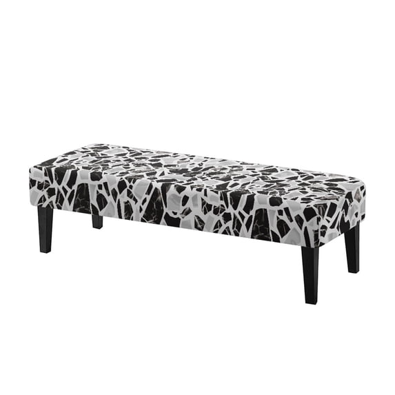 Psesaysky Washable Bench Seat Cover for Bedroom Dining Room, Polyester Spandex Wear Resistant Bench Covers with Scratch Resistant