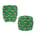 thumbnail image 1 of Psesaysky Washable Computer Chair Protector for Boss Chair, 2 Pieces Rotating Chair Protective Cover Polyester Fabric Desk Chairs Cover Christmas Santa Hat Candy Design, 1 of 8