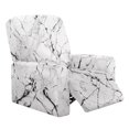 thumbnail image 1 of Psesaysky White Marble Cracks Pattern Recliner Slipcovers 4-Pieces Lazyboy Covers Couch Chair Cover Non Slip Reclining with Storage Pockets Furniture Protector for Living Room, 1 of 7