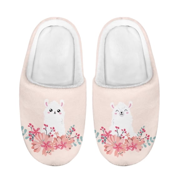 Psesaysky Winter Fluffy Slippers for Children Indoor and Outdoor Cozy House Slippers Girls Boys Warm Slippers with Lamb
