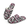 thumbnail image 1 of Psesaysky Women's Cartoon Monster Print Memory Foam Open Toe Slippers for Women Soft Indoor Slippers Bedroom Shoes, Size 7.5-8.5, 1 of 7
