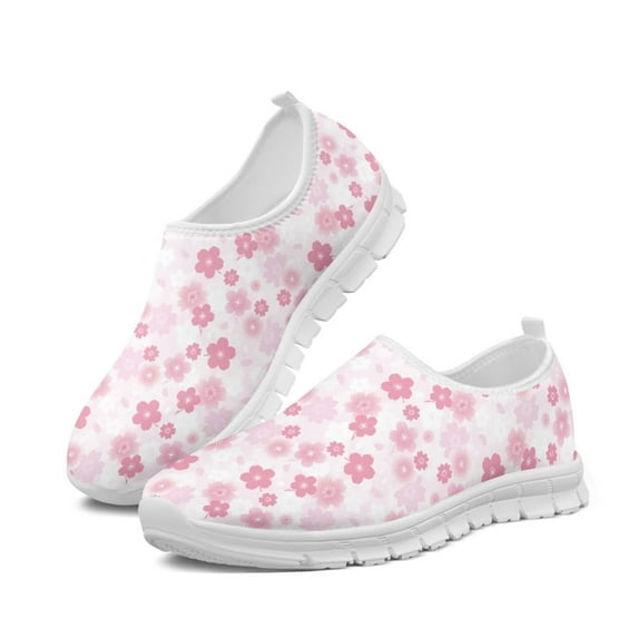 Psesaysky Women's Cherry Blosssom Sneakers Comfortable Durable Casual Shoes Gift for Mom Wife Daughters Size 5.5-11.5