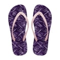 thumbnail image 1 of Psesaysky Women's Flip Flops Purple Anti-Slip Lightweight Printed Sandals with Skeletons for Beach Swimming Pool for Shower, 1 of 7