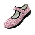 thumbnail image 1 of Psesaysky Women's Pink Stripes Casual Shoes Lightweight Breathable Comfortable Sneakers Hook & Loop Size 5.5-10, 1 of 7