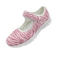 thumbnail image 1 of Psesaysky Women's Pink Stripes Casual Shoes Lightweight Breathable Comfortable Sneakers Hook & Loop Size 5.5-10, 1 of 7