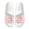 thumbnail image 1 of Psesaysky Women's Rose Pink Slide Sandals Summer House Slipers Soft Comfortable Bathroom Beach Sandals Size 6-13.5, 1 of 4