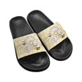 thumbnail image 1 of Psesaysky Women's Slide Sandals Little Bee Cartoon Printed Slippers for Girl Students Versatile Comfort Anti-Slip Beach Sandals Dormitory Slipper Black Sole Size 8.5, 1 of 7