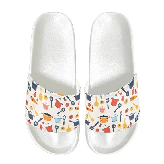 Psesaysky Women's Slide Sandals Summer House Slipers for Girls Soft Comfortable Bathroom Sandals Indoor Anti-Slip Lightweight Sandals Shoes