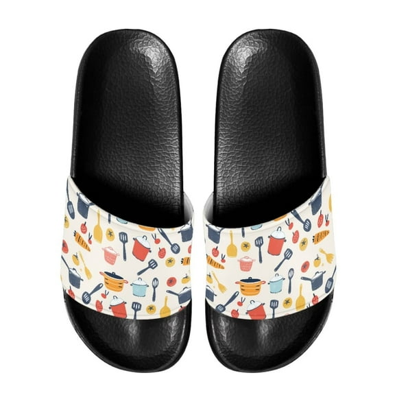 Psesaysky Women's Slide Sandals Summer House Slipers for Girls Soft Comfortable Bathroom Sandals Indoor Anti-Slip Lightweight Sandals Shoes