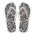 thumbnail image 1 of Psesaysky Women's Zebra Skin Flip Flops Anti-Slip Skin-Friendly Stylish Beach Sandals House Sandals Size 5-9, 1 of 7