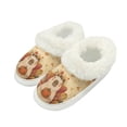 thumbnail image 1 of Psesaysky Womens Slippers Capybara&Pumpkin Print Fuzzy Slippers for Women Indoor Fluffy Plush House Shoes for Ladies Bedroom Shoes, Size 9-10, 1 of 7