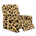 thumbnail image 1 of Psesaysky Yellow Cheetah Print Recliner Chair Covers Lazy Boy Recliner Covers with Pockets Stretch Couch Cover Slipcovers 4-Piece Furniture Protector for Dogs Cats, 1 of 7