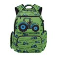 thumbnail image 1 of Psesaysky traspirante Elementary Backpack for Daily Commute School, Polyester Multi-Pocket Bookbag, Tractor Field Pattern, 1 of 9
