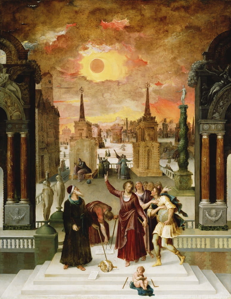 Pseudo-Dionysius The Areopagite Converting The Pagan Philosophers Canvas Art - (18 x 24)