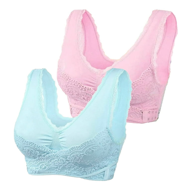 Pseurrlt Kendally Bra, Kendally Comfy Corset Bra Front Side Buckle Lace Bras  Slim and Shape Bra 