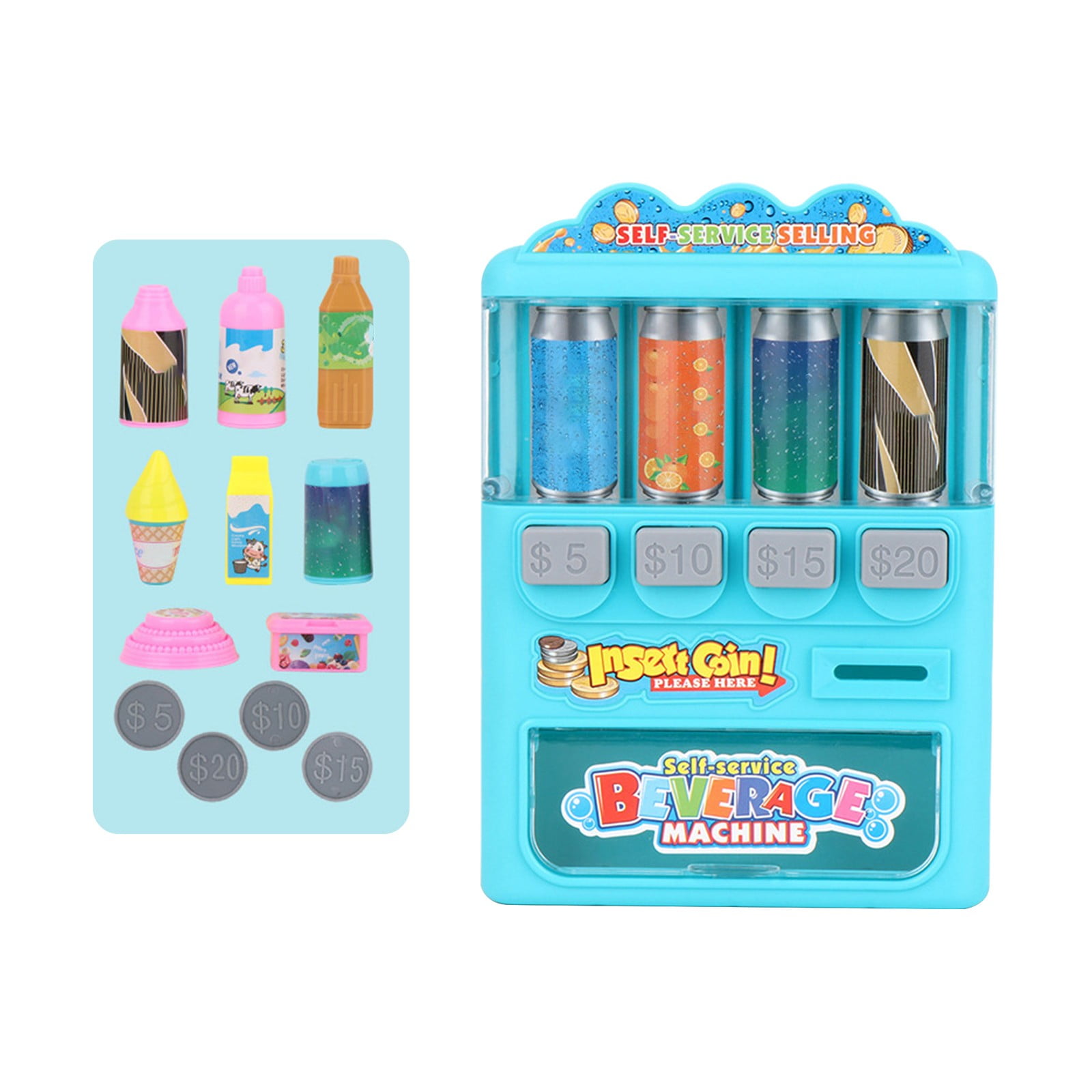 Pseurrlt Toys Baby Toys Interactive Vending Machine Toy Pretend Play