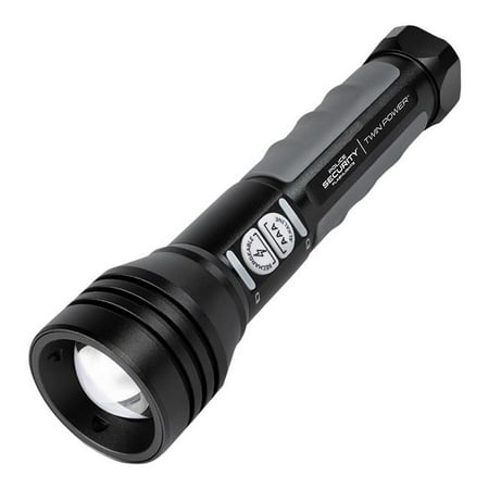 Police Security Twin Power 800 Lumen Flashlight - Black