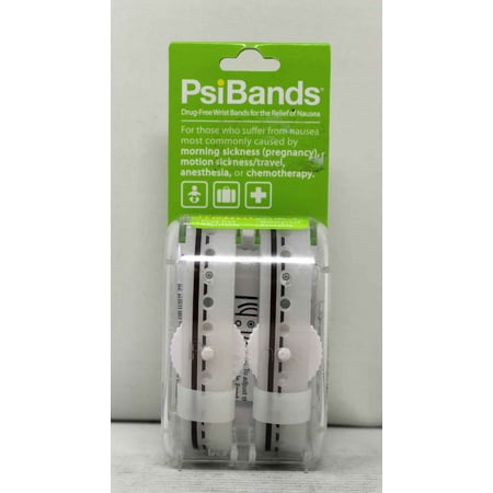 Psi Bands Acupressure Wrist Bands for The Relief of Nausea – Crystal Clear