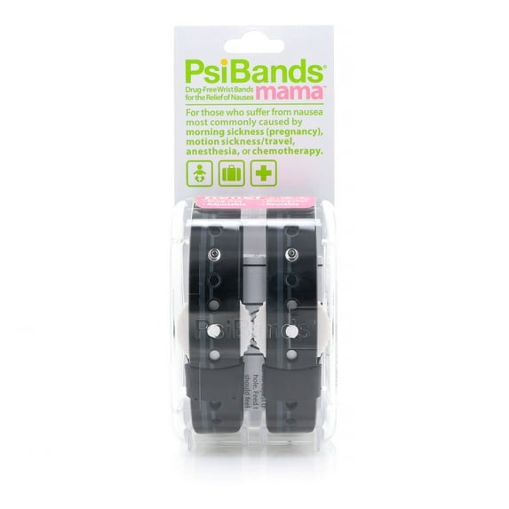 Psi Bands Psi Bands Mama Nausea Relief Wrist Band- Racer Black