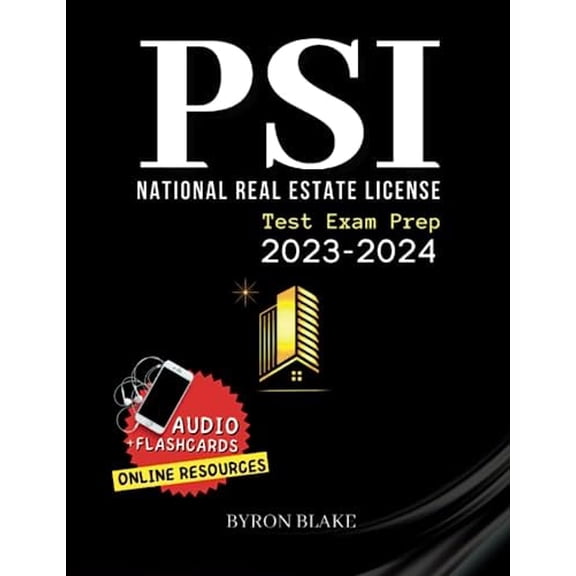 Pre-Owned Psi National Real Estate License Exam Prep: Pass Your Exam the First Time and without Stress! 10 Tips + 7 Practice Tests for Brokers and Salespeople You Absolutely Must Know (Included audio)