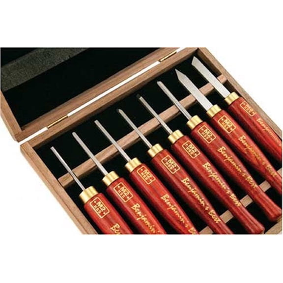 Psi Woodworking Products Micro Detailing Anniversary Lathe Chisel Set 8-Piece