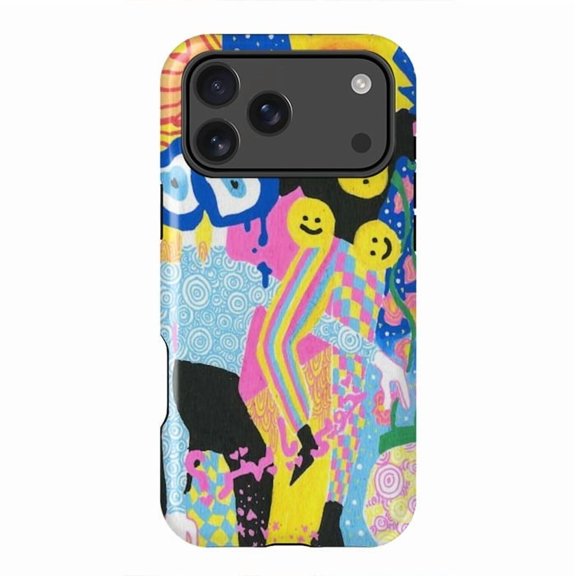 Psicodélika Bright Psychedelic Abstract Color Art for iPhone 17 16 15 14 13 12 11 Pro Max