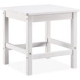 thumbnail image 1 of Psilvam Oversized Outdoor Side Table, 19.68" Poly Lumber Adirondack Side Table, Weather Resistant Patio Side Table for Poolside, Garden and Front Porch (White), 1 of 6