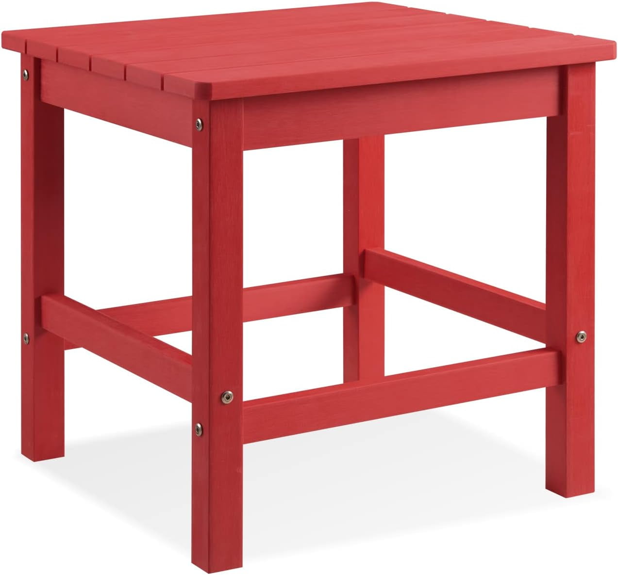 Psilvam Oversized Outdoor Side Table, 19.68" Poly Lumber Adirondack