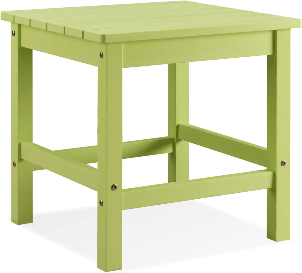 Psilvam Oversized Outdoor Side Table, 19.68" Poly Lumber Adirondack