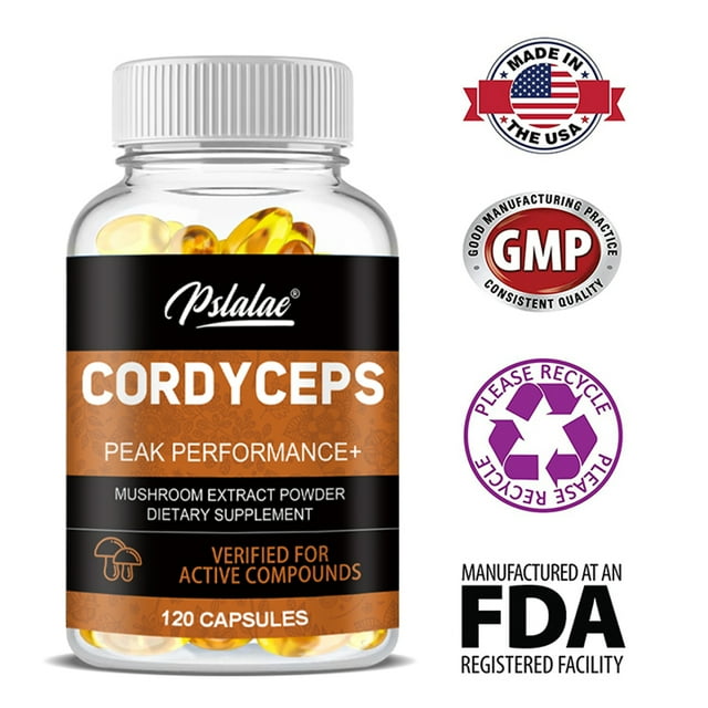 Pslalae Cordyceps Capsules 1000mg - with Beta-Glucans - Replenish ...