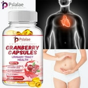 Pslalae Cranberry Capsules 620mg - with Vitamin C - Bladder and Urinary Tract Health (30/60/120pcs)