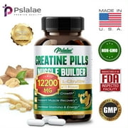 Pslalae Creatine Monohydrate - Energy & Endurance, Muscle Health, Testosterone Booster(30/60/120pcs)