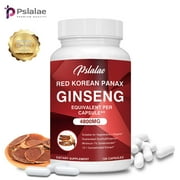 Pslalae Red Korean Panax Ginseng 4800mg -High Strength Ginsenoside, Energy & Endurance(30/60/120pcs)