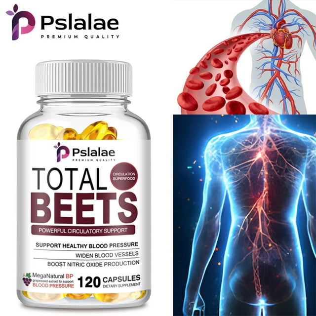 Pslalae Total Beets Capsules Healthy Circulation, Blood Pressure