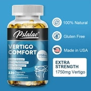 Pslalae Vertigo Comfort Capsules 1750mg - Dizziness Relief Supplements, Body Balance (30/60/120pcs)